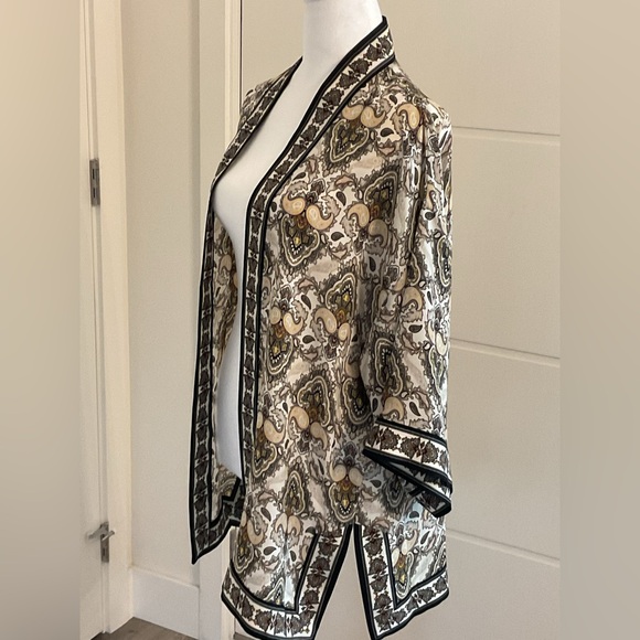 ***Max Studio*** Boho Open Kimono Paisley coverup . - Picture 5 of 8